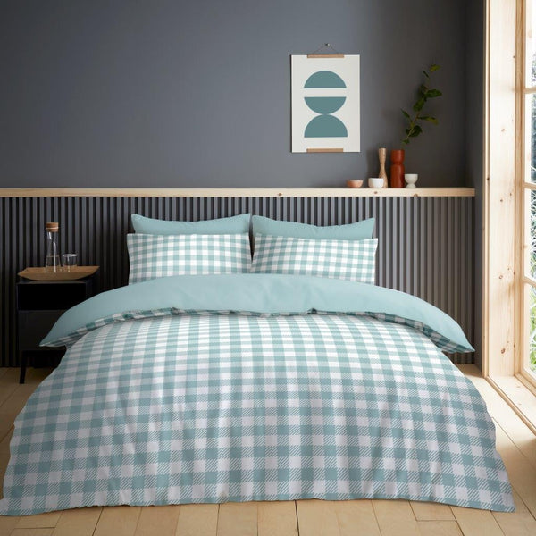 GC Reversible Gingham Check Duvet Cover Set