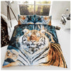  GC 3D Majestic Tiger Duvet Cover Set
