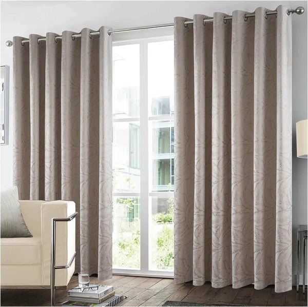 GC Fresco Printed Velvet Ready-Made Curtains