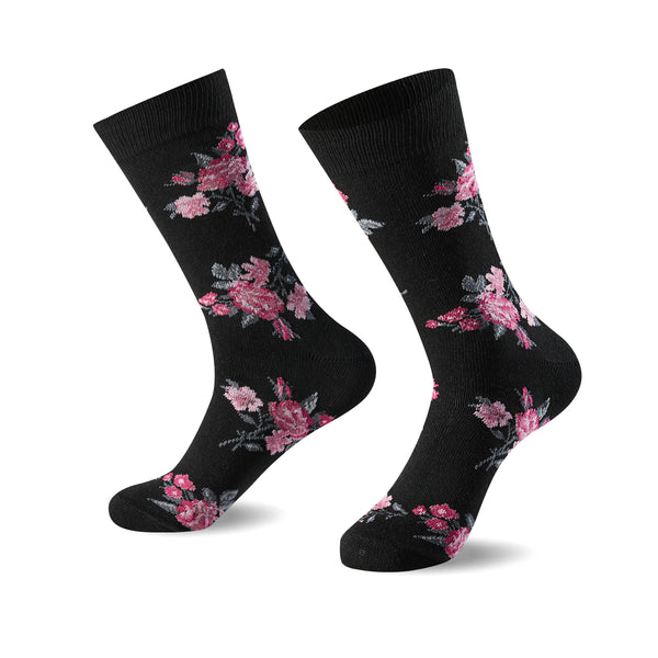 GC Women's Floral Print Cotton Socks – 12 Pack