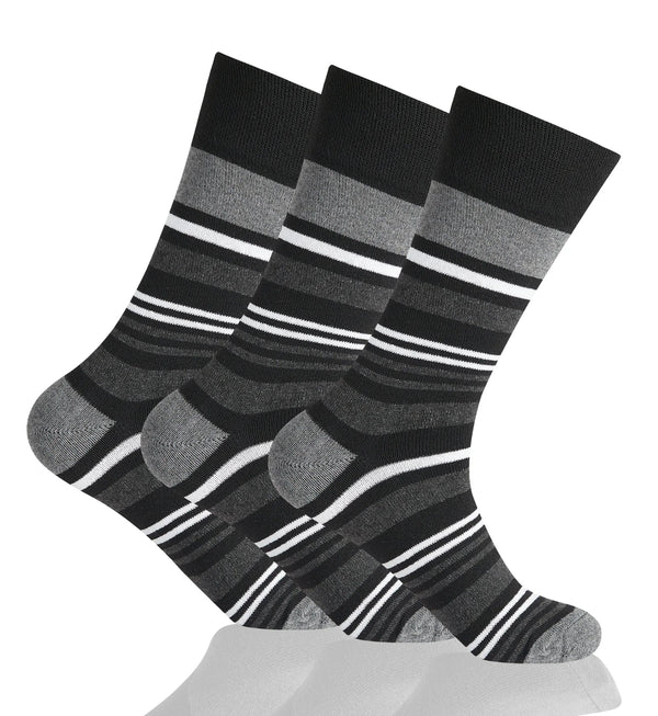 GC Men's Smart Casual Striped Socks – 12 Pack