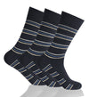 GC Men's Diabetic Comfort Striped Socks – 12 Pack