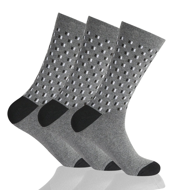 GC Men's Diabetic Comfort Dot & Stripe Socks – 12 Pack