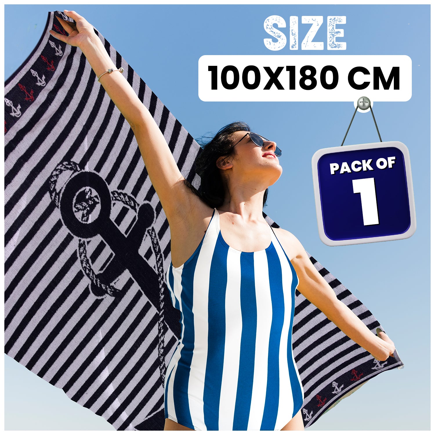 1PC BEACH TOWEL