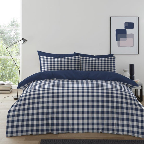 GC Gingham Moor Easy Care Duvet Cover Set