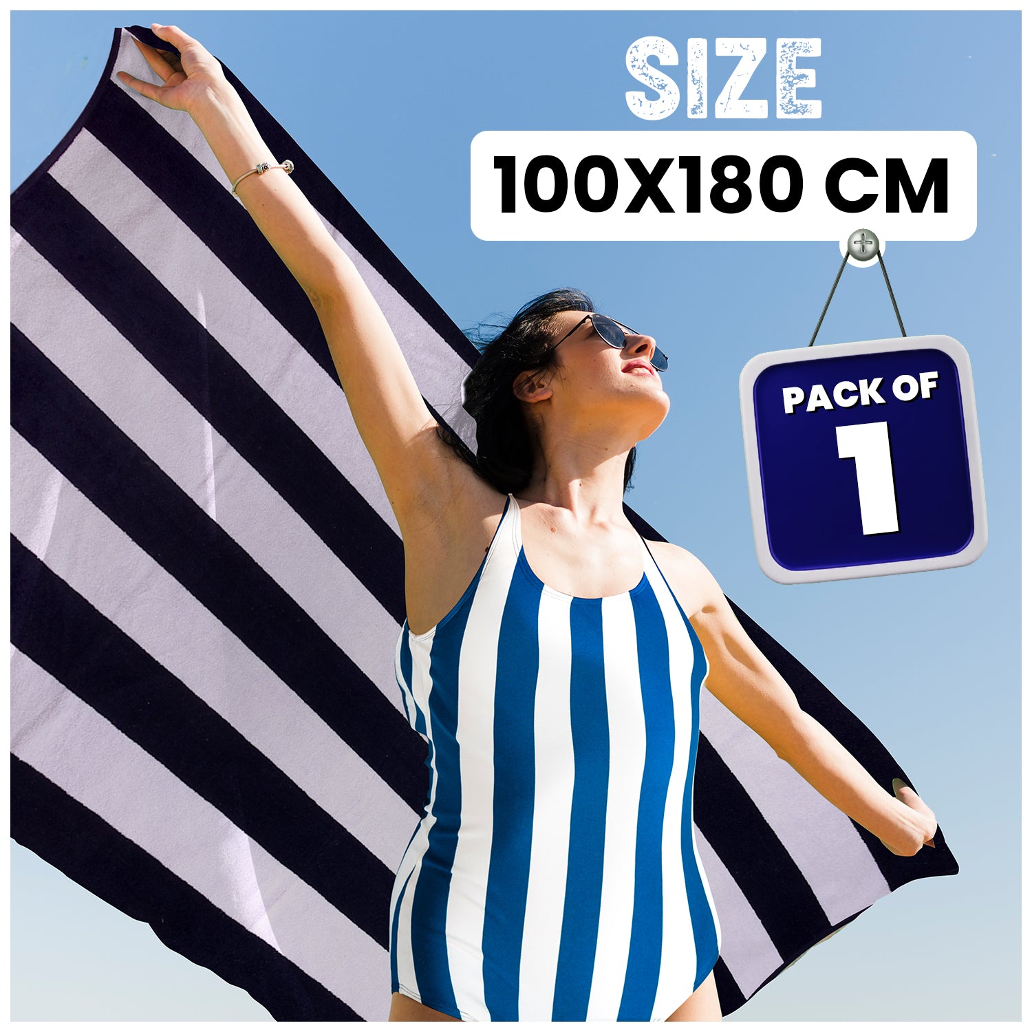 1PC BEACH TOWEL