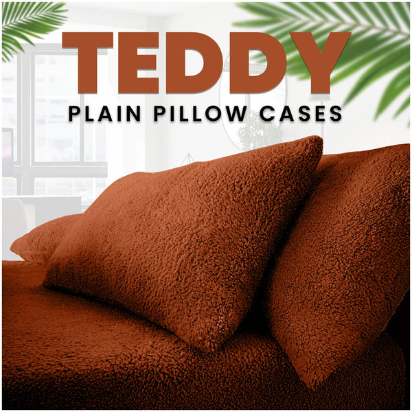GC Cosy Teddy Pillowcase Pair