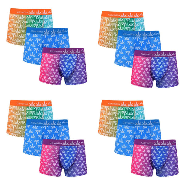 GC Men's Premium Cotton Boxer Shorts – 12 Pack