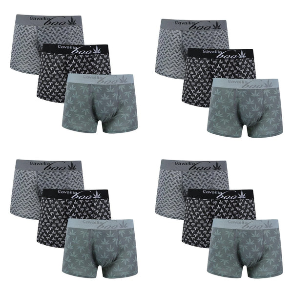 GC Men's Premium Cotton Boxer Shorts – 12 Pack