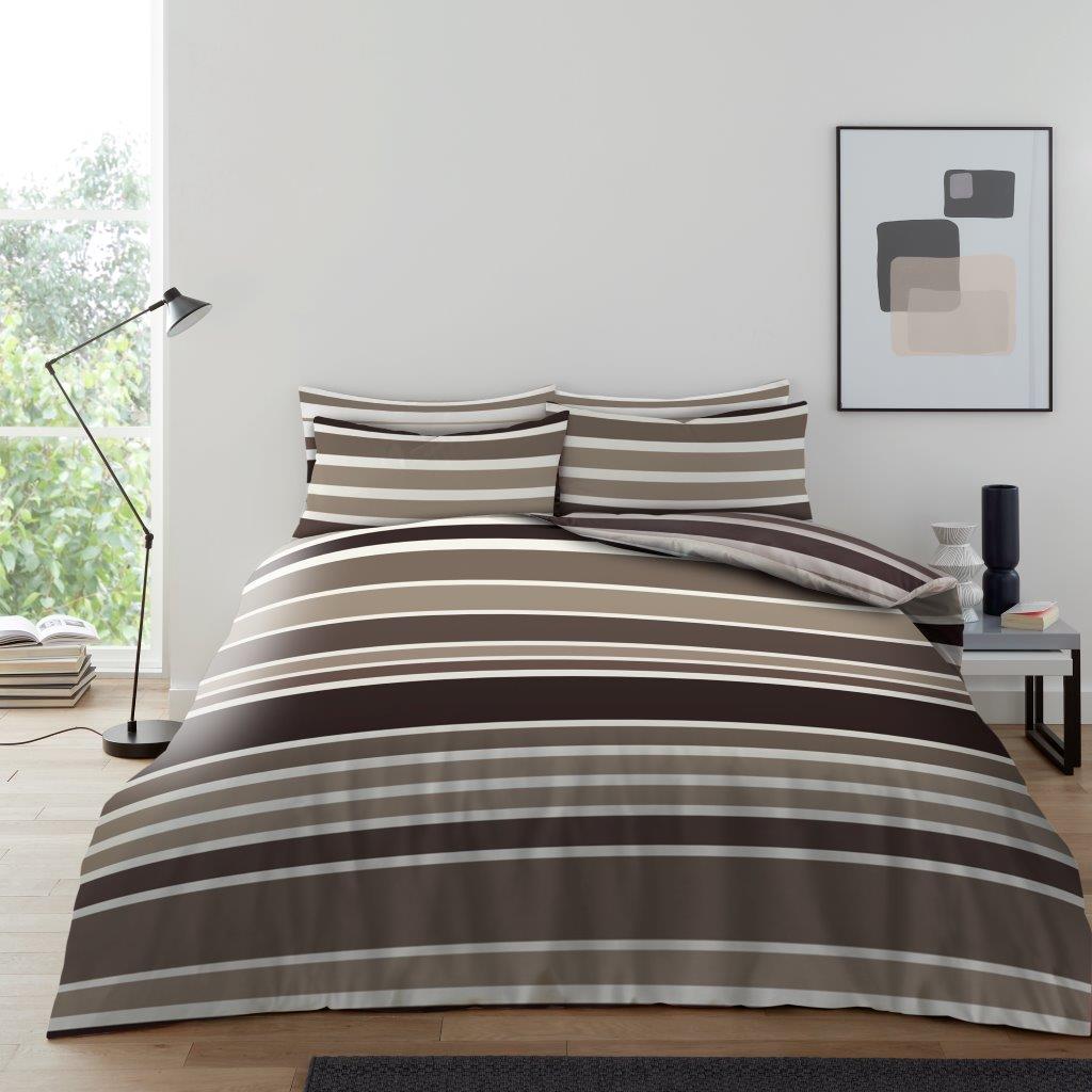 Burford Stripe Printed Duvet Set