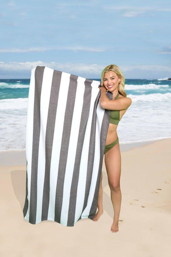 GC Cabana Stripe Sand-Free Beach Towel – 1 Pack