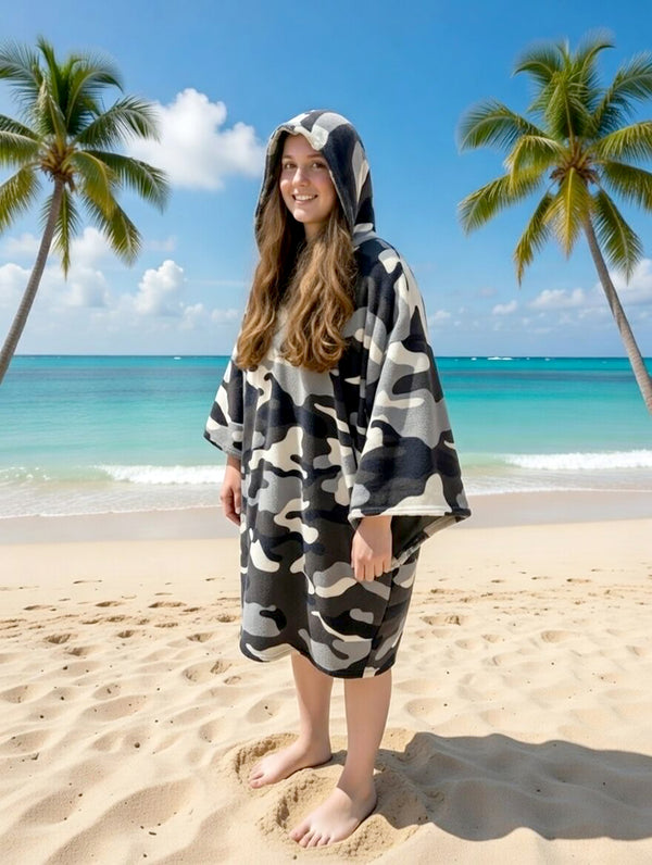 GC Adult Camouflage Hooded Poncho