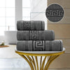 GC Greek Border Cotton Towels – Soft Absorbent Bathroom Towel Collection