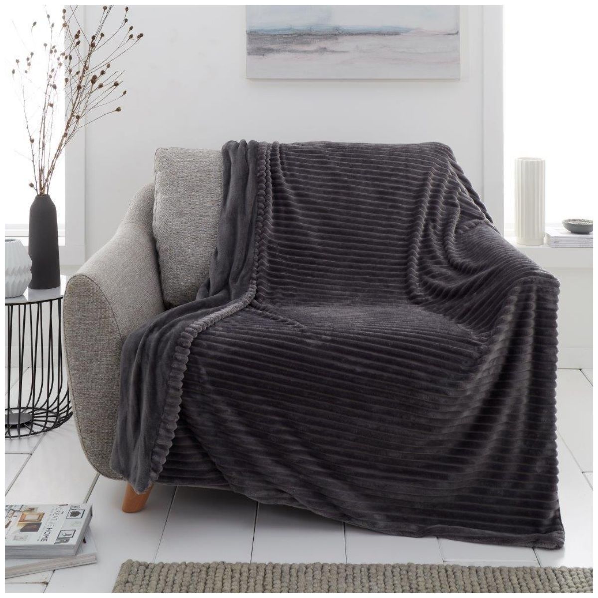 Teddy Chunky Rib Throw