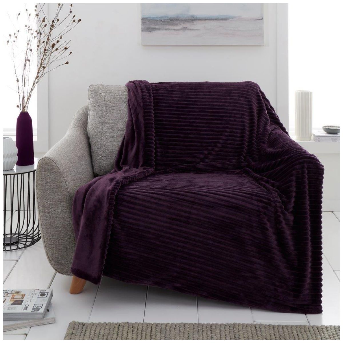 Teddy Chunky Rib Throw