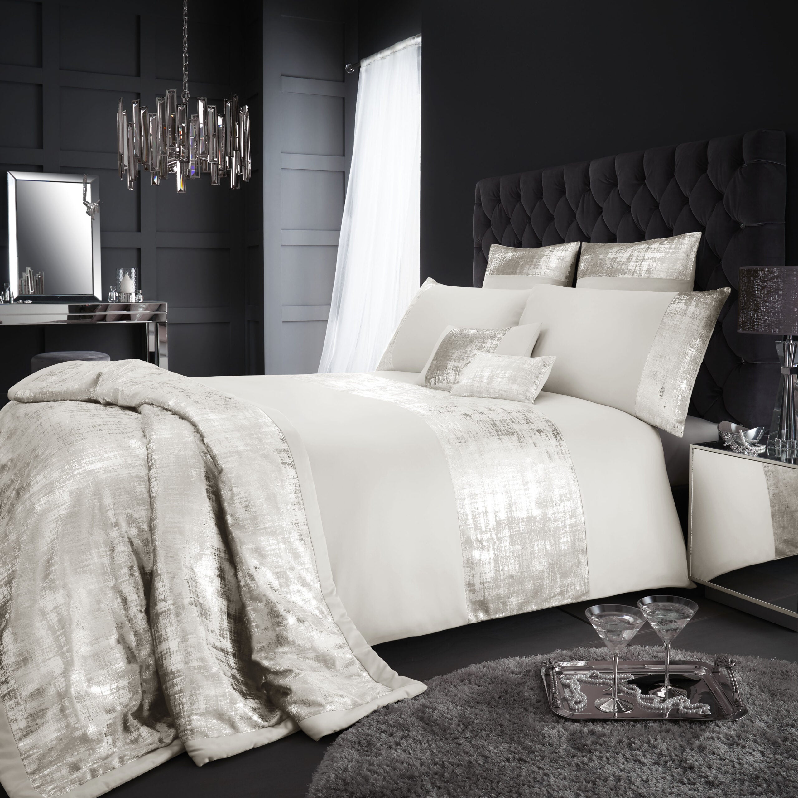 Signature Prosecco Glitter Duvet Set