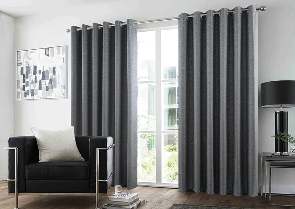 GC Synergy Glitter Woven Ready-Made Curtains