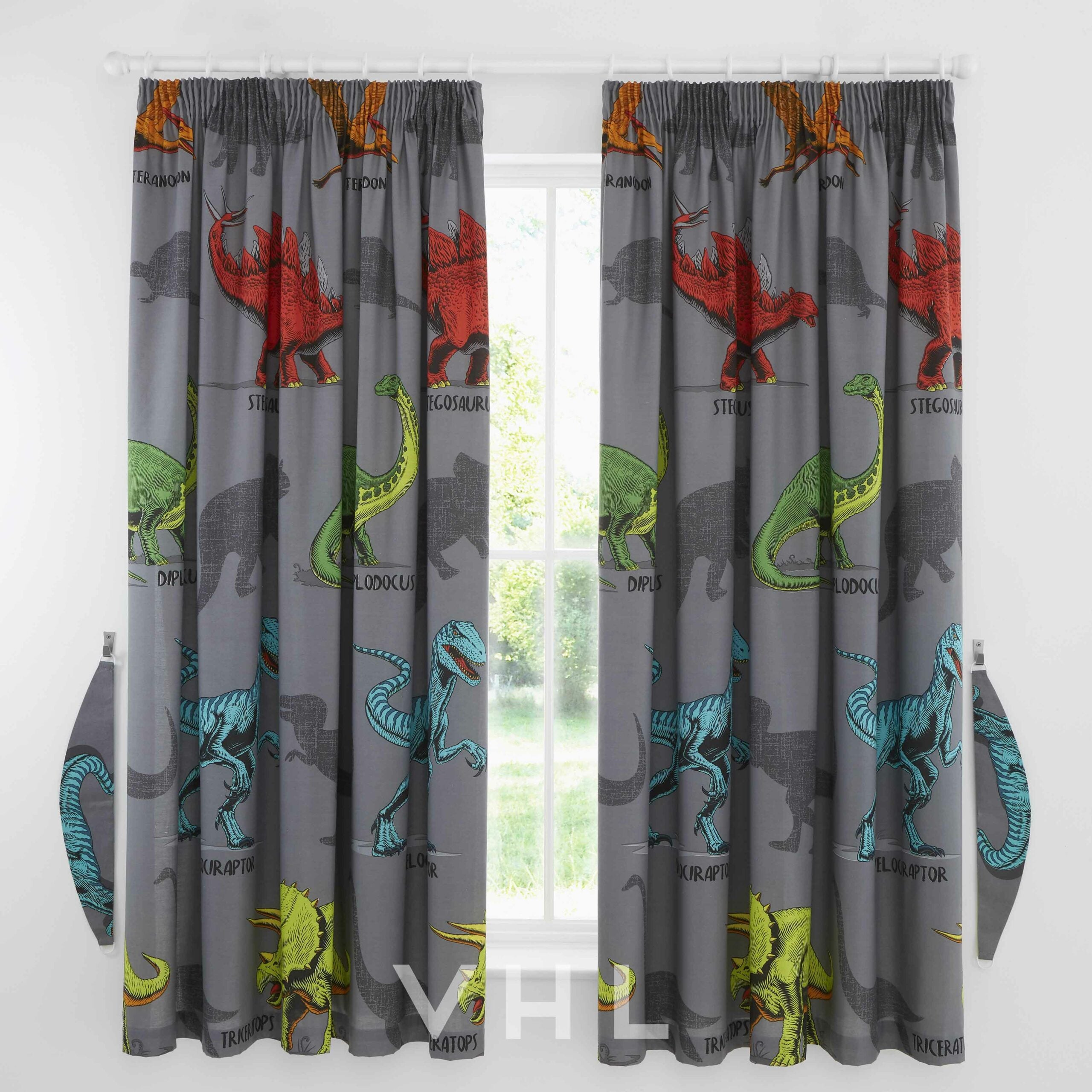 Kids Range Curtains Dino Friend