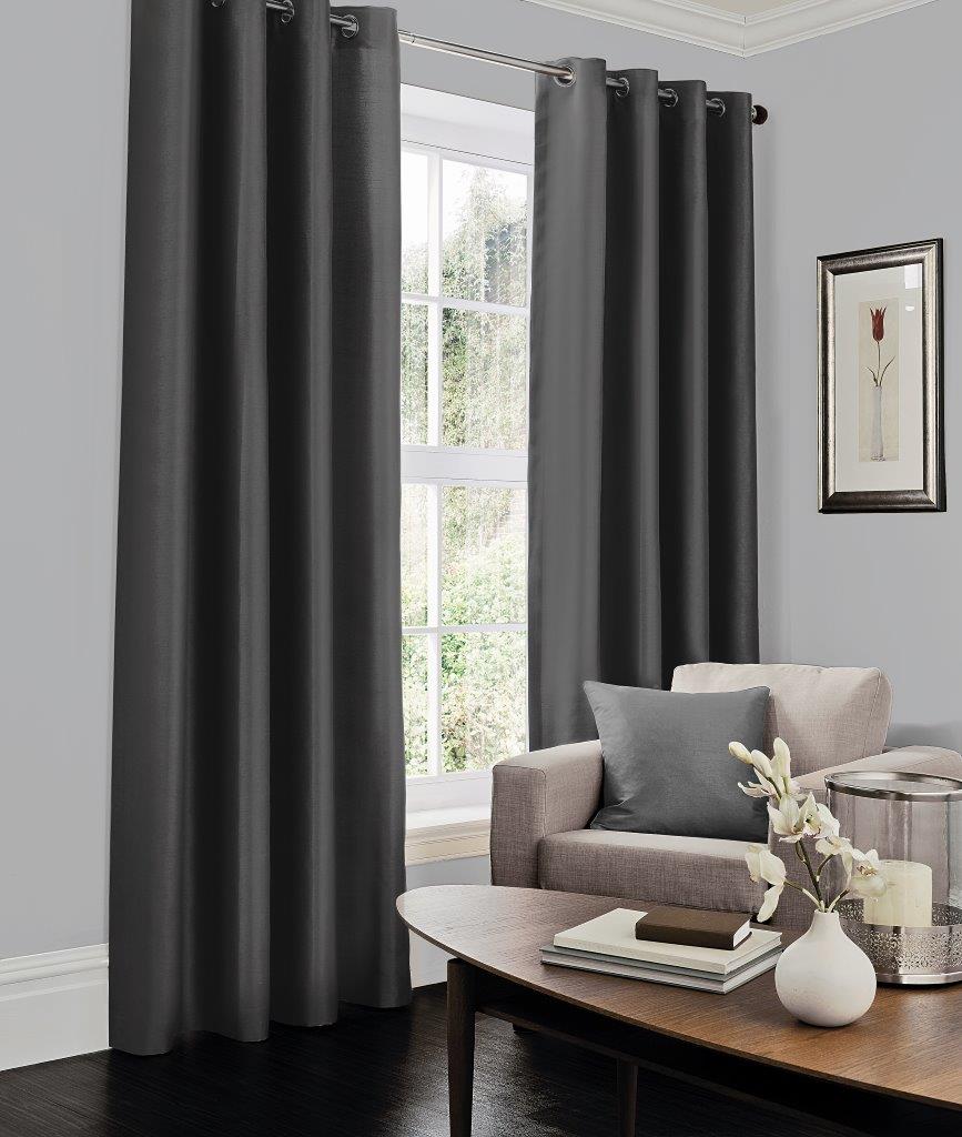 Faux Silk (eyelet) Curtains - Gaveno Cavailia