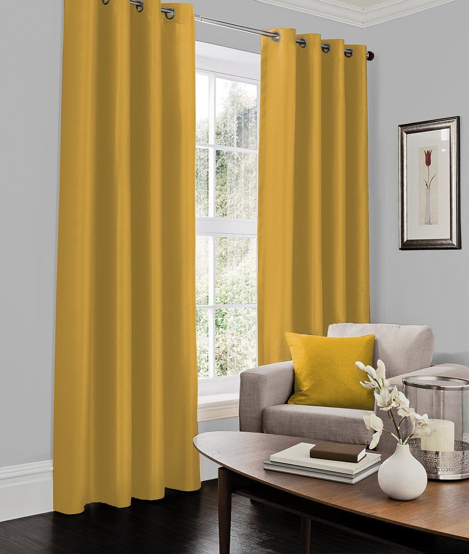 Faux Silk (eyelet) Curtains - Gaveno Cavailia