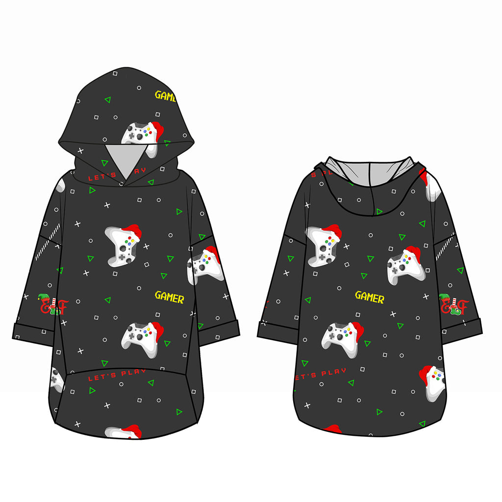 Xmas Hoodie - Gamer Elf Charcoal