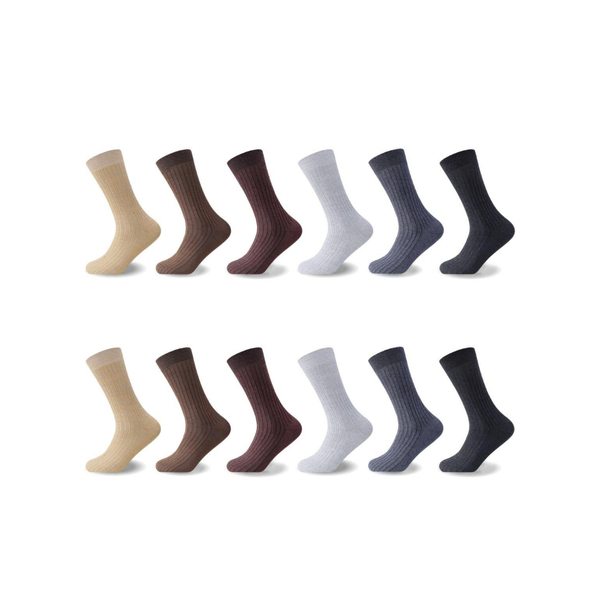 GC Men's Essential Cotton Socks – 12 Pack