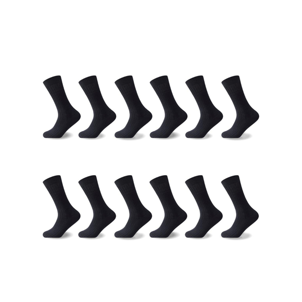 GC Men's Essential Cotton Socks – 12 Pack