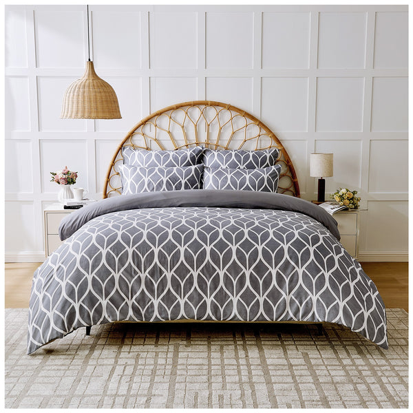 GC Eden Easy Care Geometric Duvet Cover Set