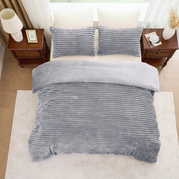 Osum Ribbed Duvet Set