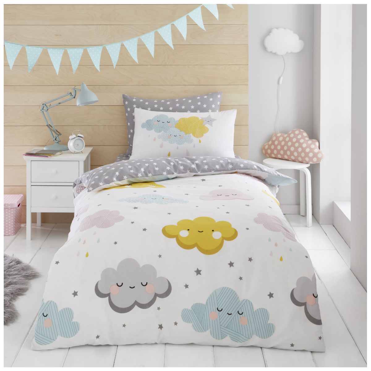 Kids Range Happy Clouds Duvet Set