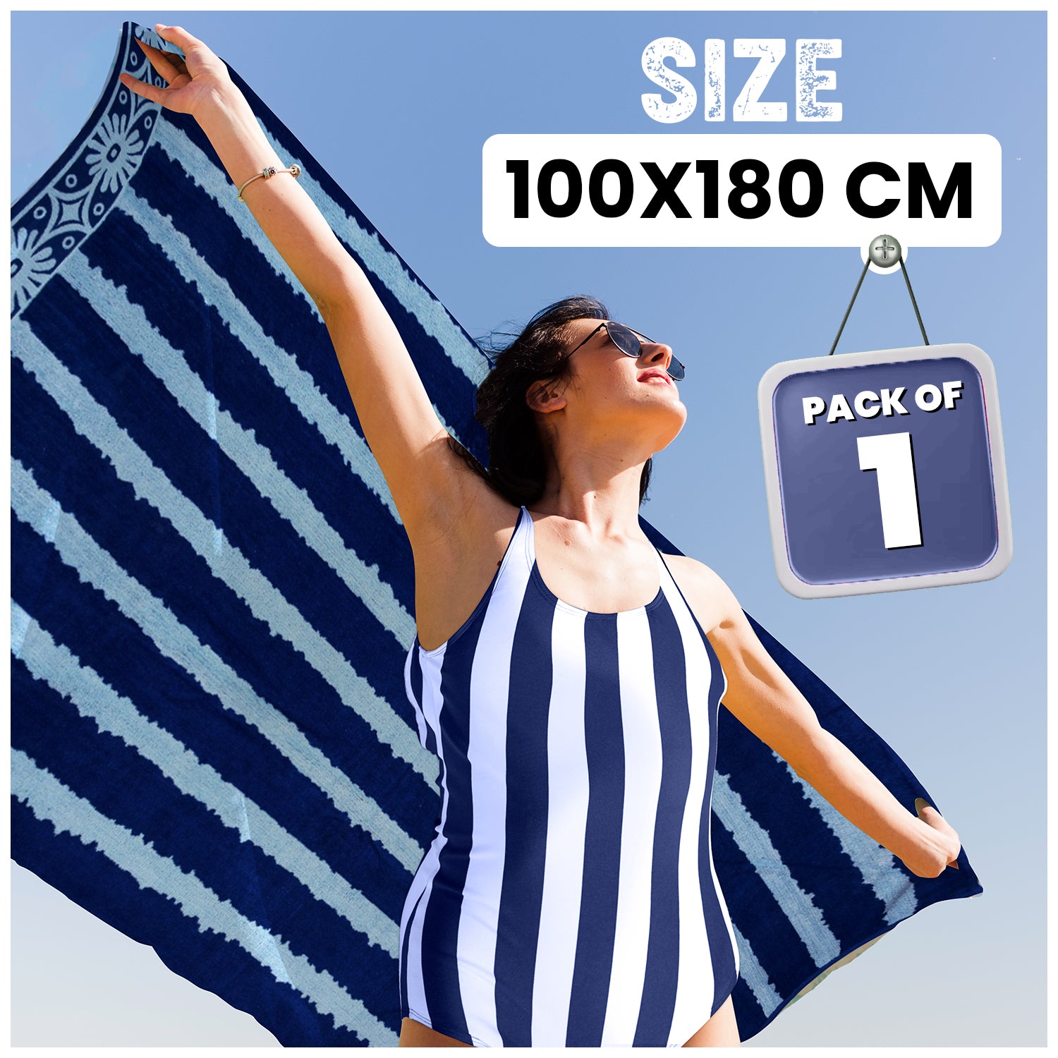 1PC BEACH TOWEL