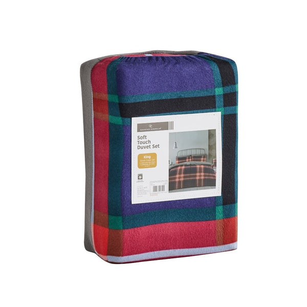GC Printed Ferdi Tartan Check Duvet Cover Set