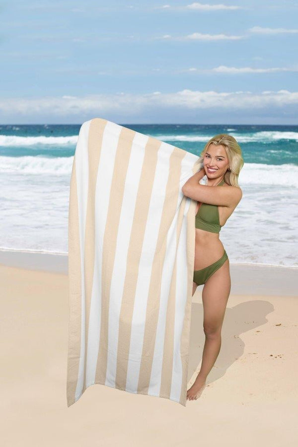 GC Cabana Stripe Sand-Free Beach Towel – 1 Pack