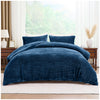 GC Modern Ribbed Duvet Cover Set