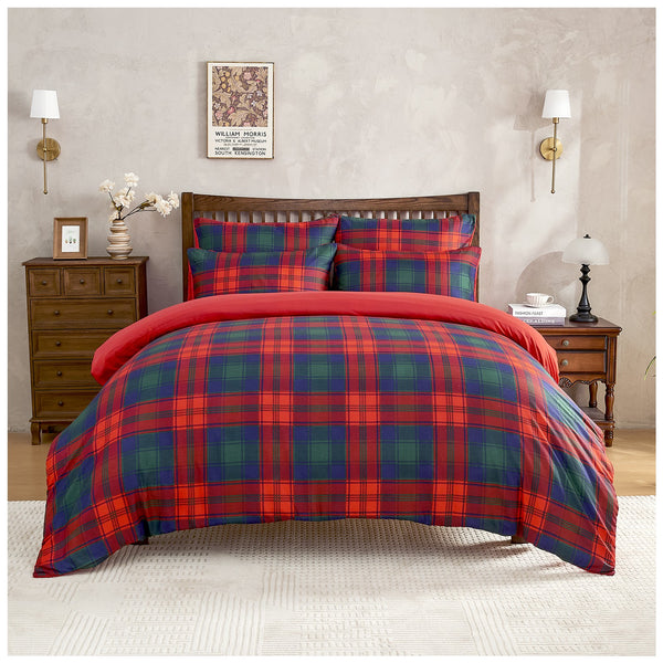 GC Scottish Tartan Check Duvet Cover Set