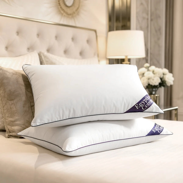 GC Premium Egyptian Cotton Pillowcases – 2 Pack