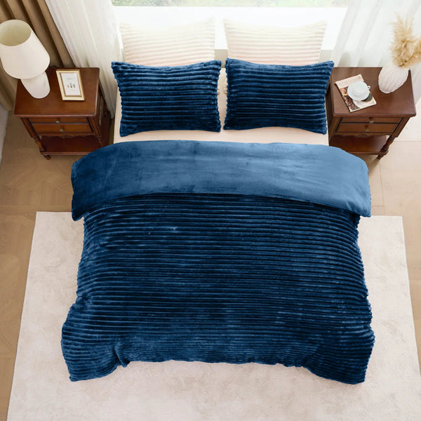 Osum Ribbed Duvet Set