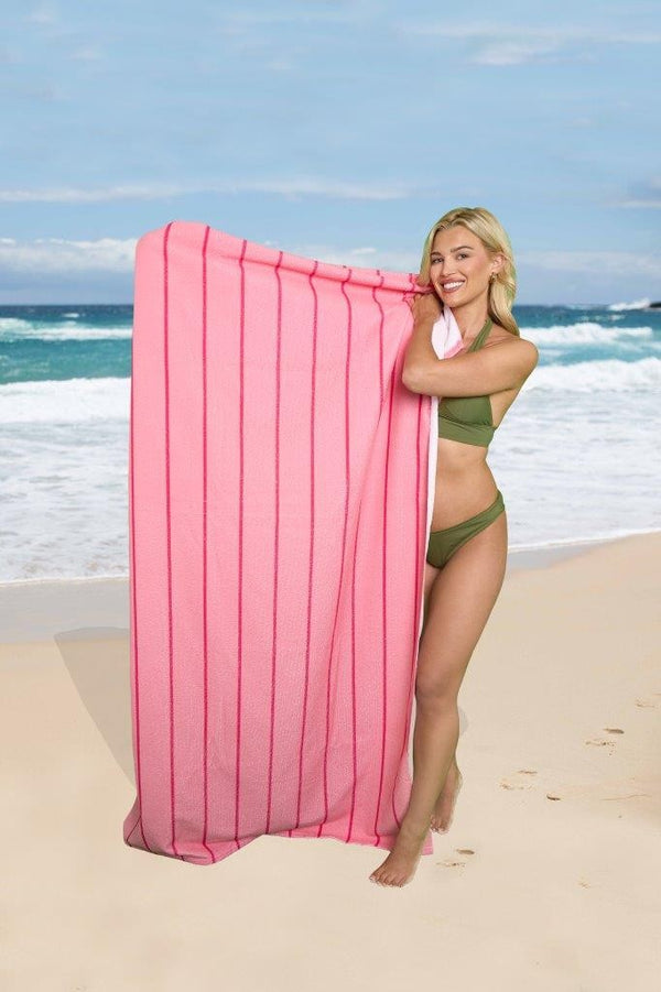 GC Pin Stripe Sand-Free Beach Towel – 1 Pack: