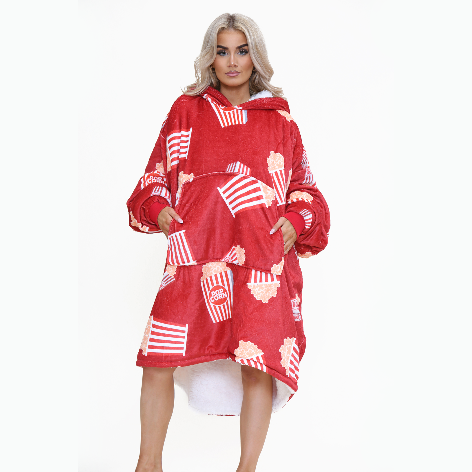 Popcorn Adult Red Hoodie