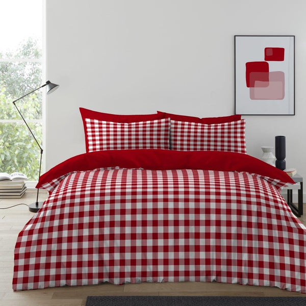GC Gingham Moor Easy Care Duvet Cover Set
