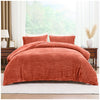 GC Modern Ribbed Duvet Cover Set