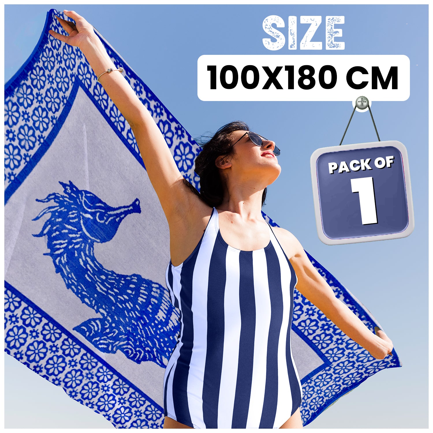 1PC BEACH TOWEL