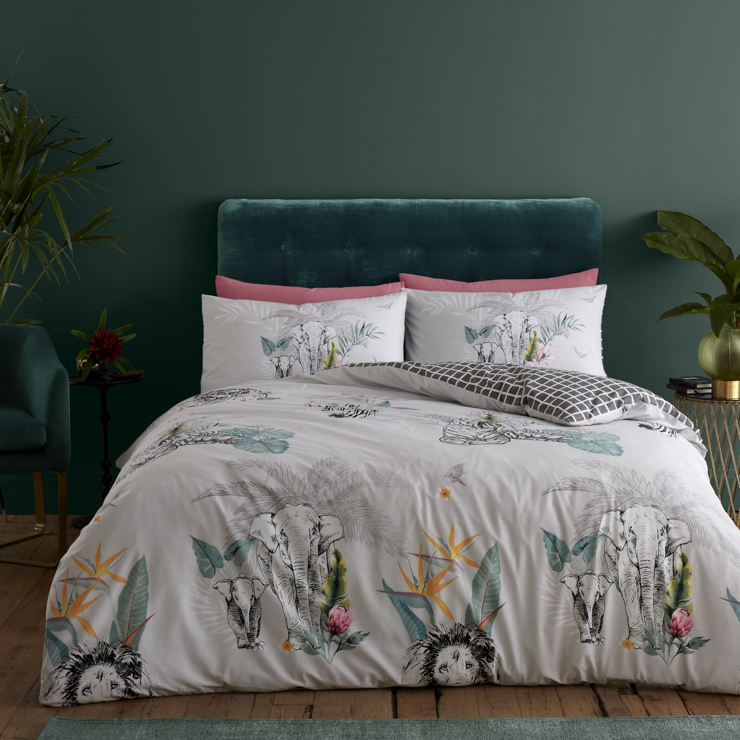 Savannah Tropical Printed Duvet Set