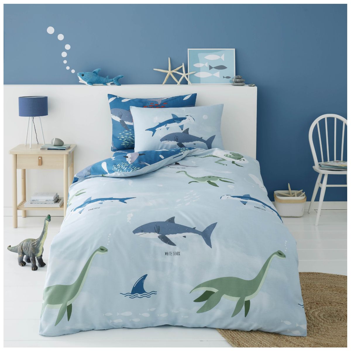 Kids Range Sea Dino Shark Duvet or Sheet Set