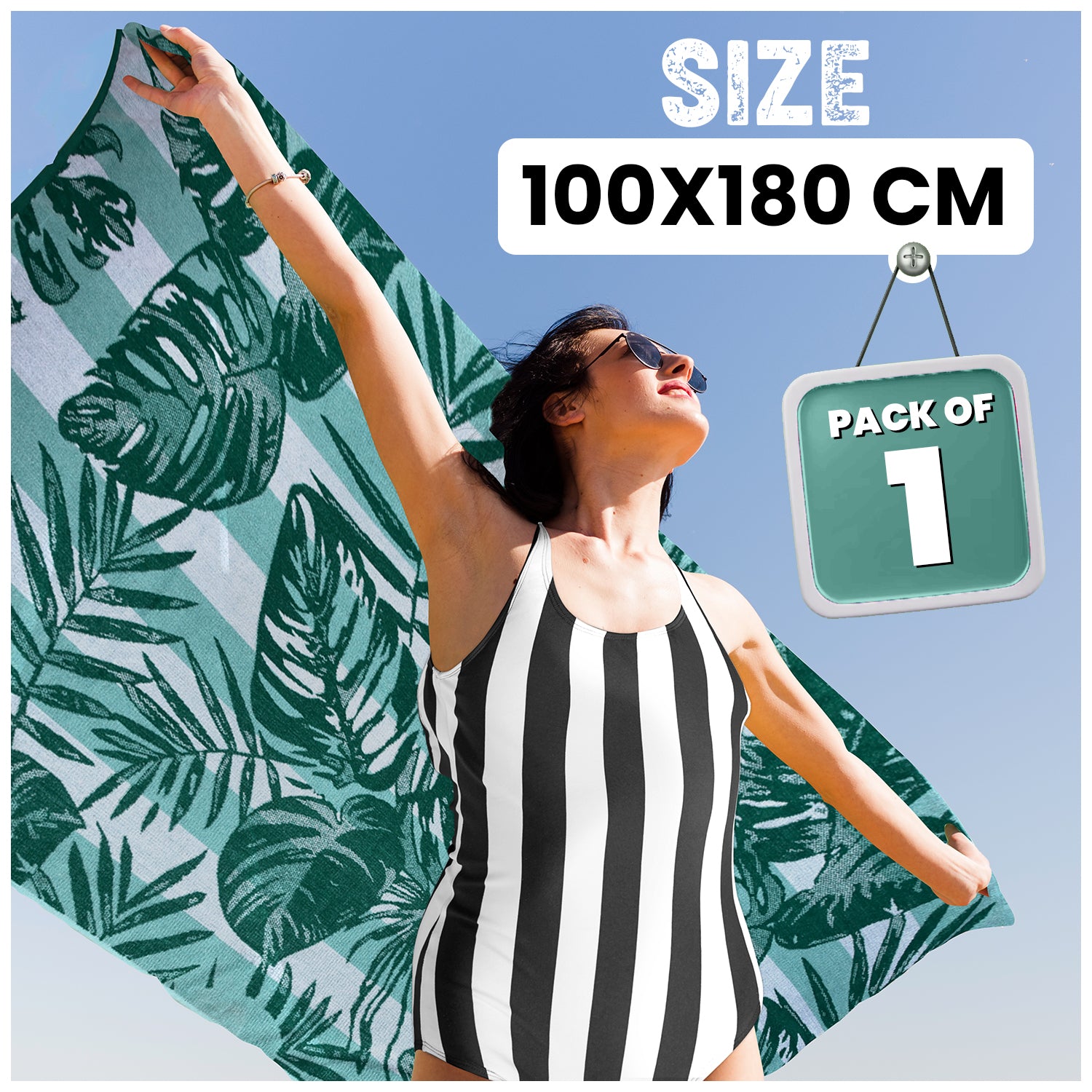 1PC BEACH TOWEL