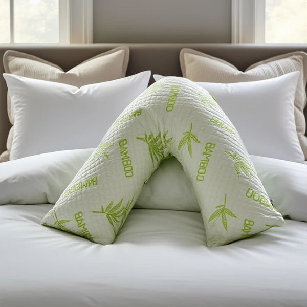 Bamboo Memory Foam V-Shape Pillow
