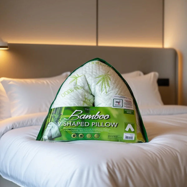 Bamboo Memory Foam V-Shape Pillow
