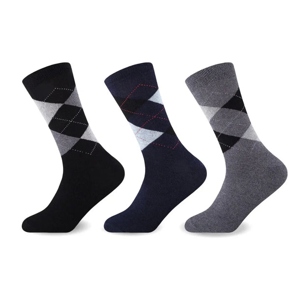 GC Men's Argyle Pattern Socks – 12 Pack
