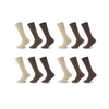 GC Men's Comfort Fit Cotton Long Hose Socks – 12 Pack