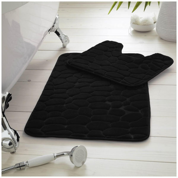 GC Pebble Memory Foam Bath Mat Set – 2 Piece
